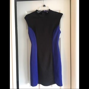 Black and blue professional dress